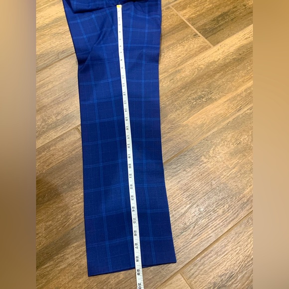 NWOT ROSSI MAN BLUE CHALK STRIPE SIZE 34S 3PC SUIT - Picture 8 of 11